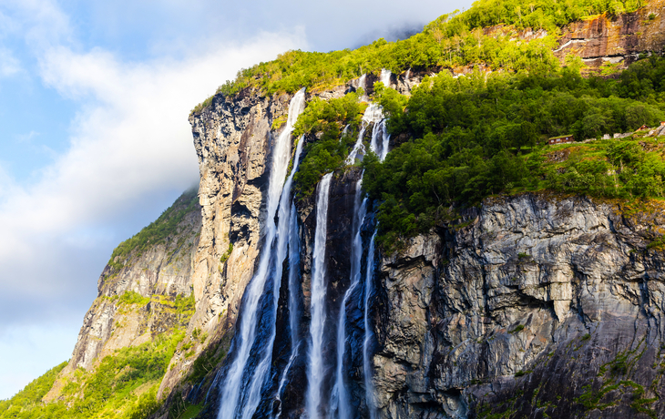 Sieben Schwestern - Wasserfall in Geirangerfjord