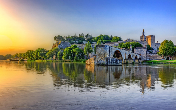 Pont Saint-Bénézet / Pont d'Avignon in Avignon, Frankreich