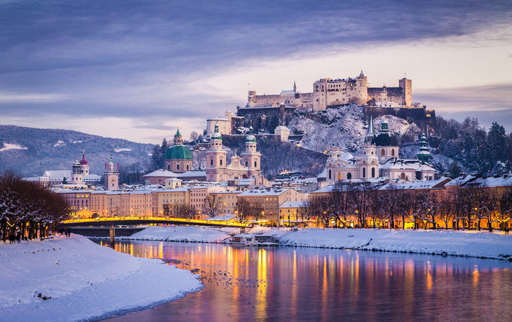 Salzburg im Winter, Österreich