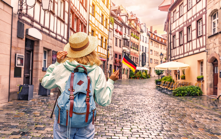 Altstadt von Nürnberg in Bayern, Deutschland