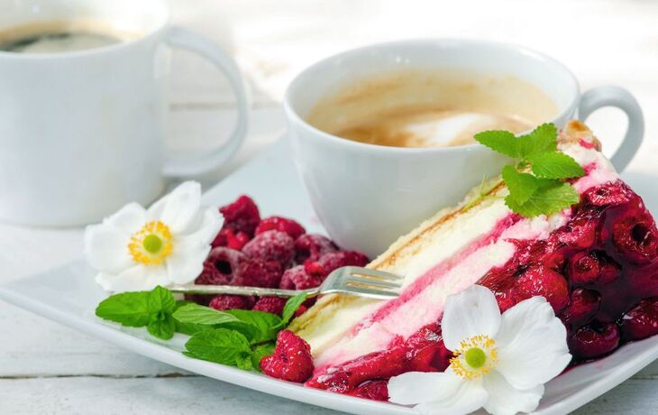 Himbeertorte zum Kaffee