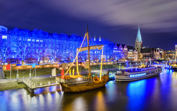 Weihnachtsmarkt in Bremen, Deutschland