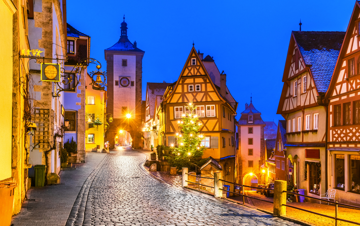 Rothenburg ob der Tauber in Bayern, Deutschland