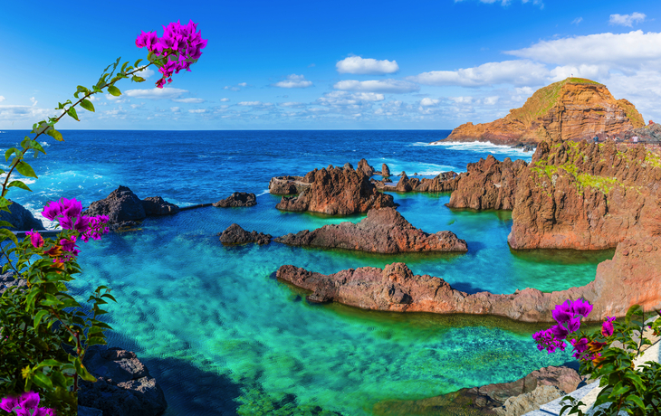 Natürlicher Pool in Porto Moniz,Madeira Insel,Portugal