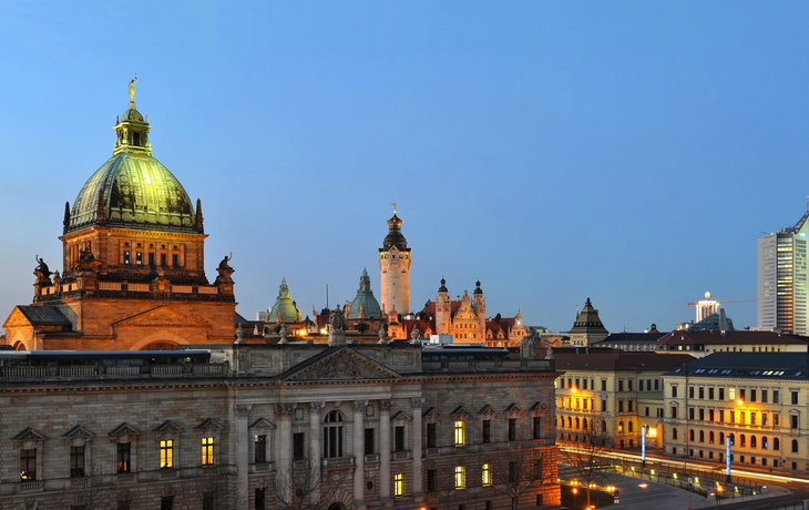 Panorama Skyline der Stadt Leipzig